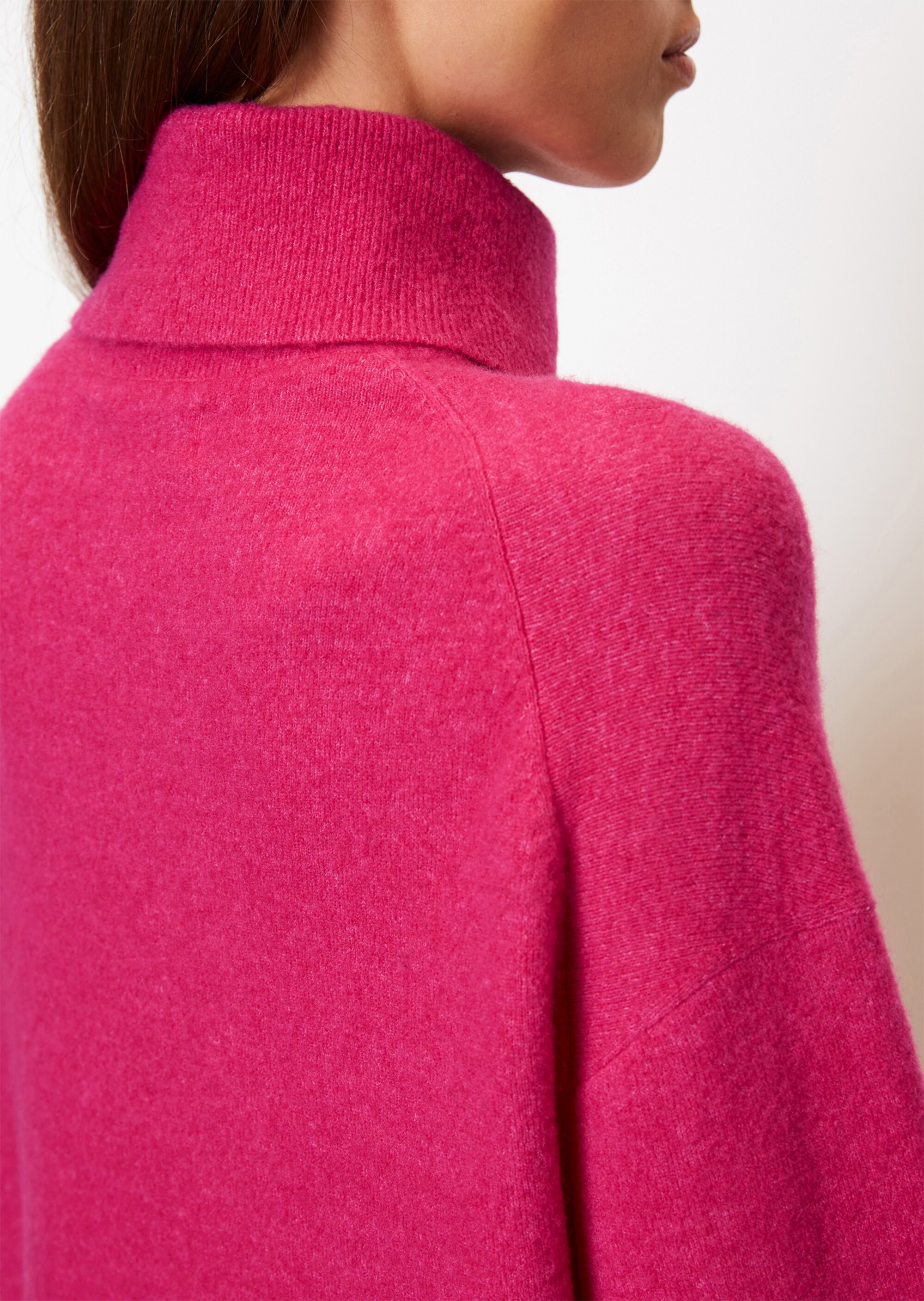 Softer Rollkragenpullover oversizeaus edlem Schurwolle-Mix