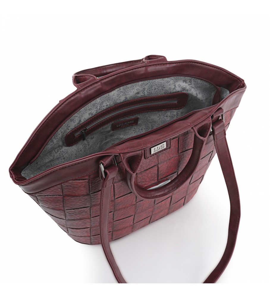 Bolsa tote Lois com alça dupla LOIS 316581 vermelha