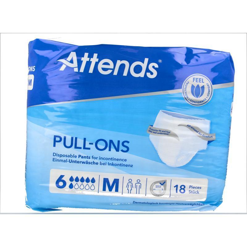 Attends Pull-ons 6 Medium 18 Stuks