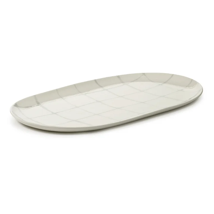Serax - Zuma Servierplatte by Kelly Wearstler, 46 x 27 cm, Salt / weiss