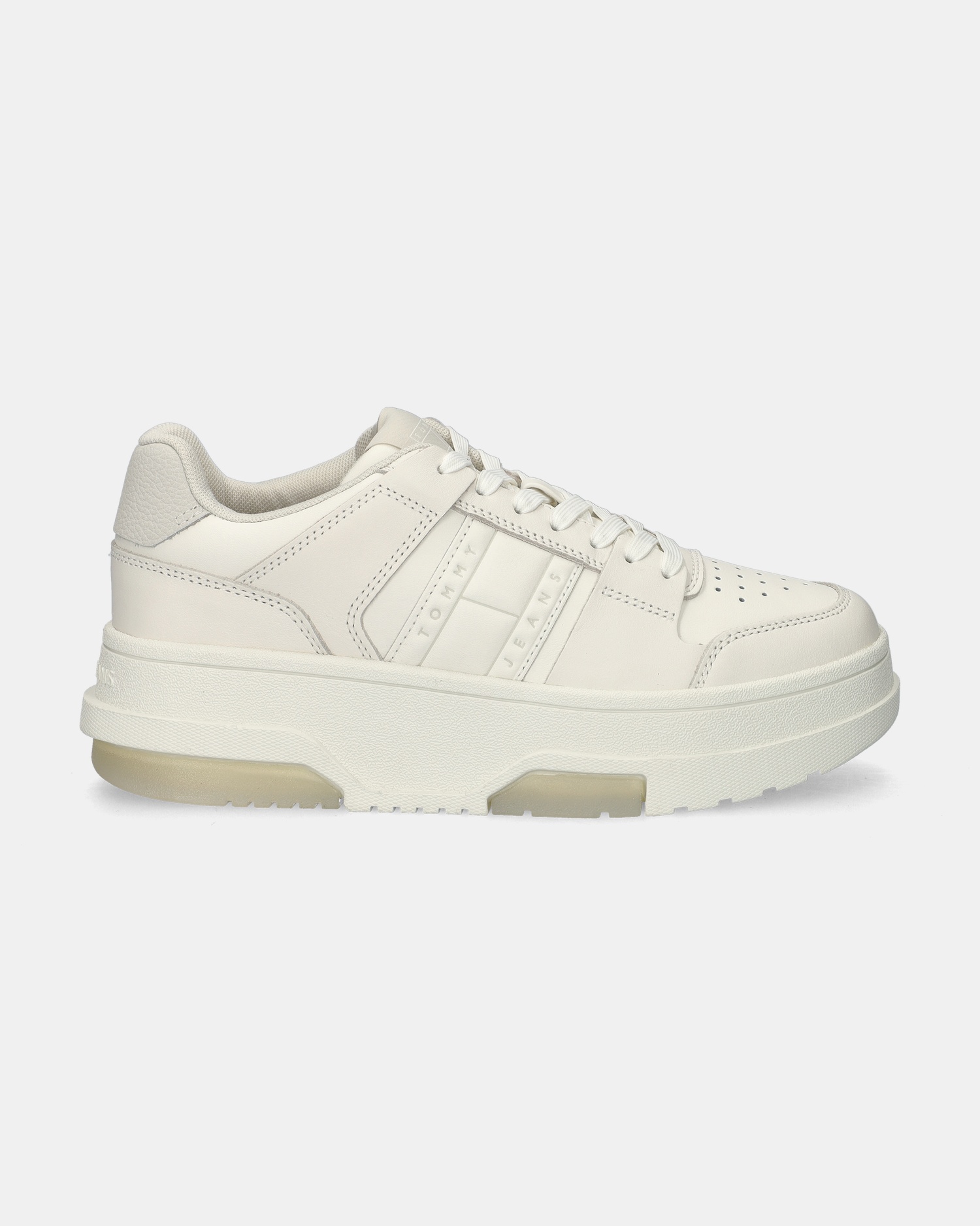 Tommy Jeans The Brooklyn Platform Lage sneakers  - wit
