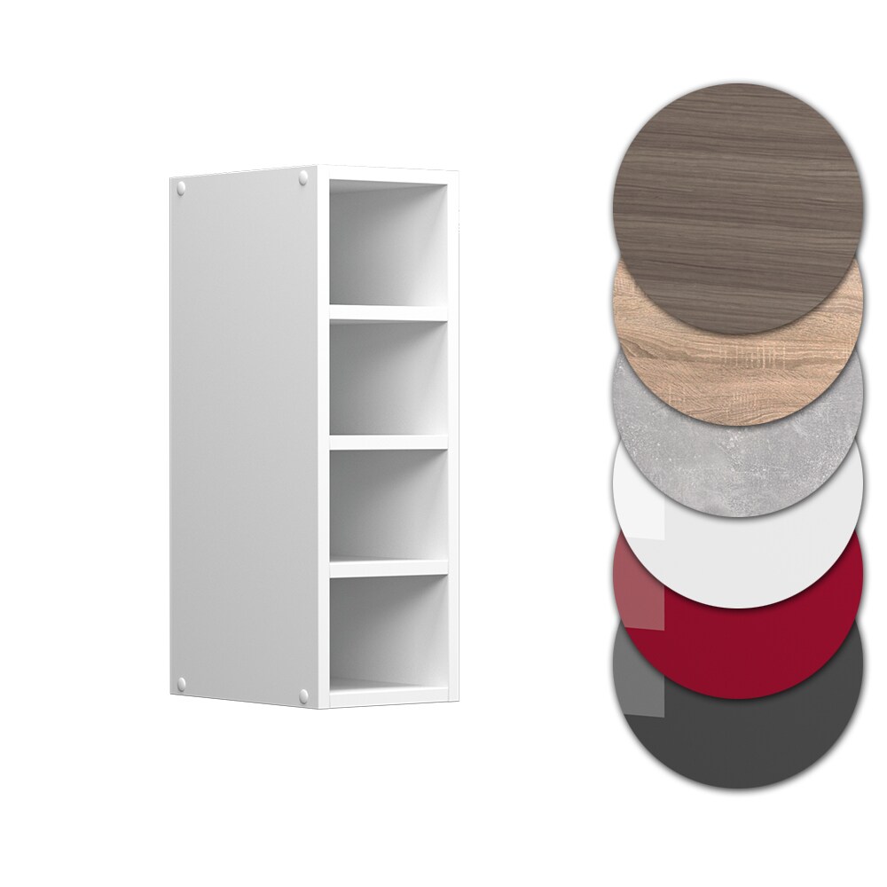 Vicco Regalhängeschrank Küchenschrank Küchenzeile R-Line 20 cm Weiß Fächer