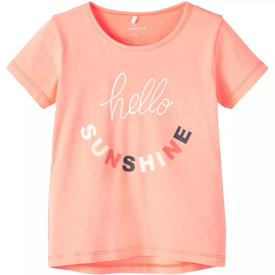 name it T-Shirt Nmfdina Fiery Coral