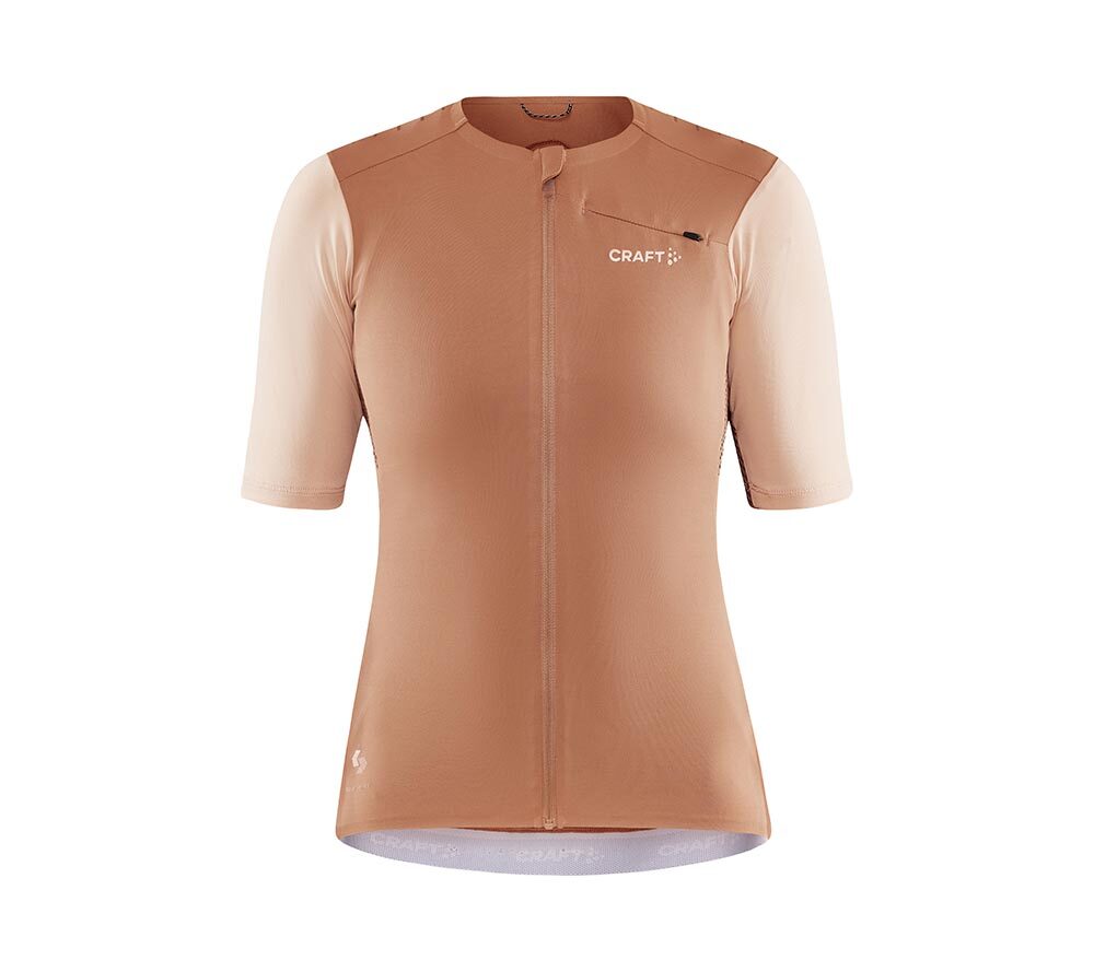 Craft Pro Gravel Fietsshirt Korte Mouwen Oranje Dames