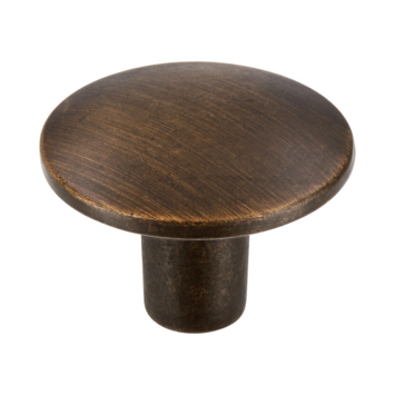Knop Kaylee messing gezwart 30mm