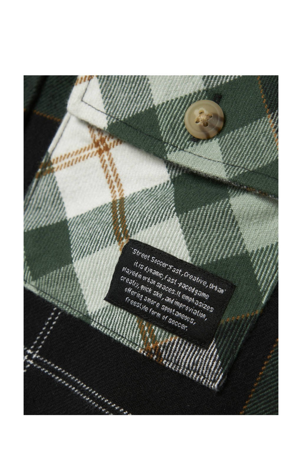 NAME IT KIDS overshirt donkergroen