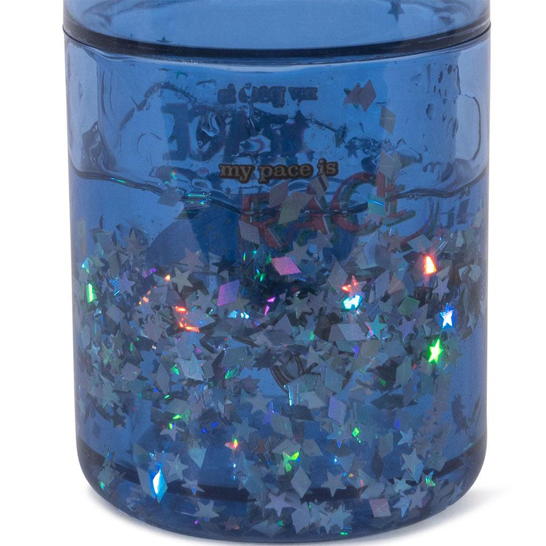 Konges sløjd kinderbekers met glitter - blue mix - 4st