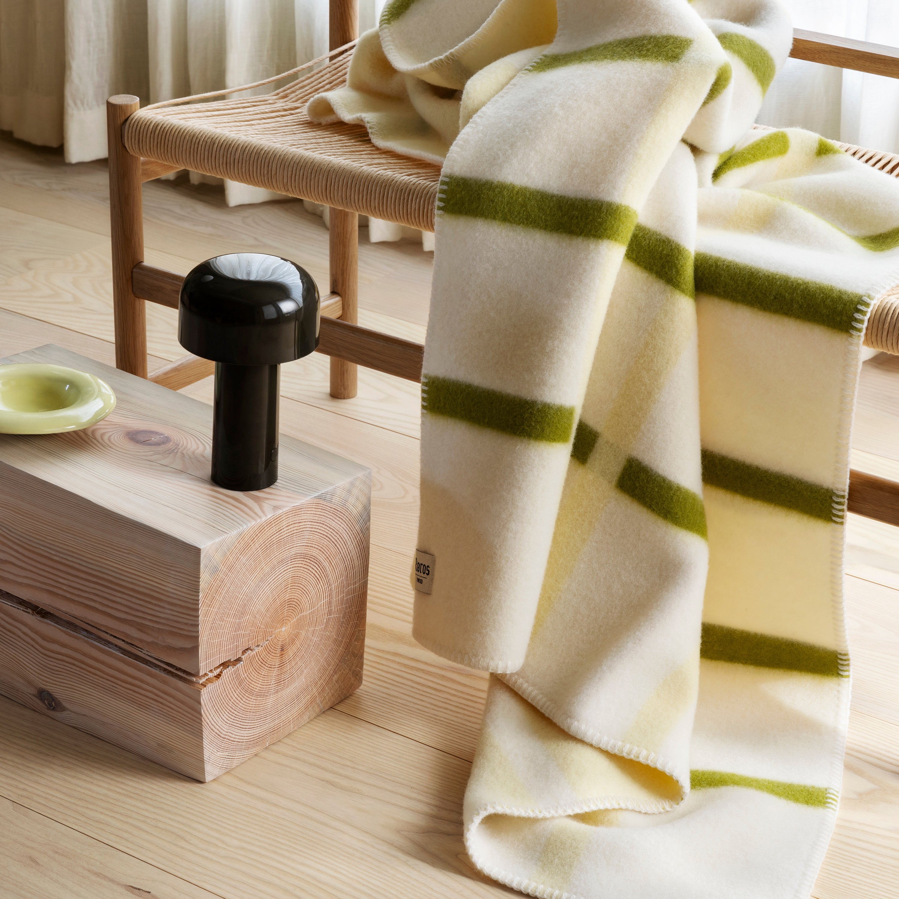 RÃ¸ros Tweed Knut Plaid - Lime