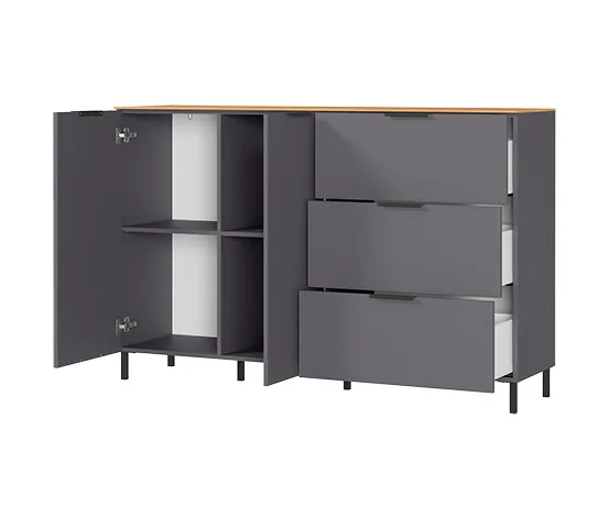 Sideboard »CALIFORNIA«, graphit, klein