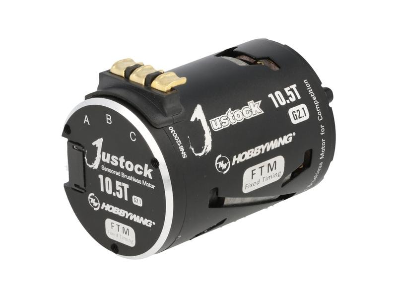 Hobbywing Brushless Motor Xerun Justock G2.1 10.5T, 4000kV Brushless Sensored Motor für Stock On-Road und Drifter im Massstab 1:10