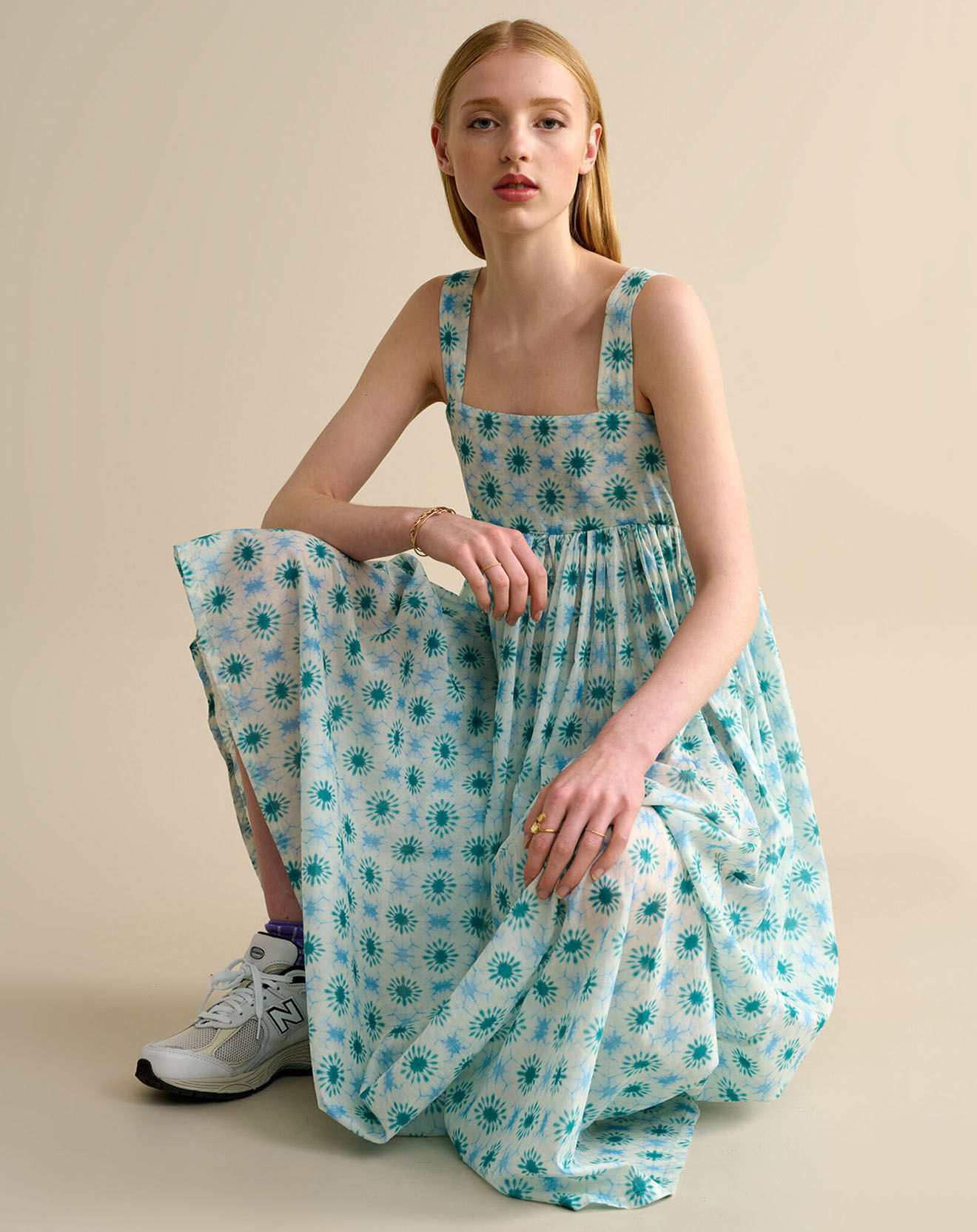 Bellerose Robe longue Parma bleue