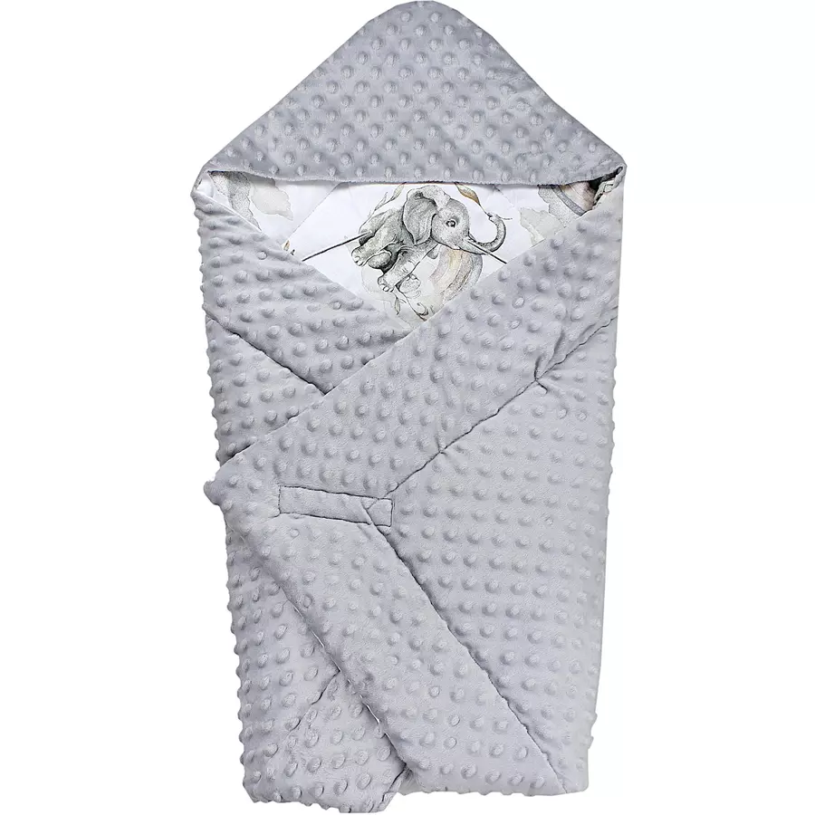 TupTam Baby Winter Einschlagdecke für Babyschale Wattiert weiß Modell 1