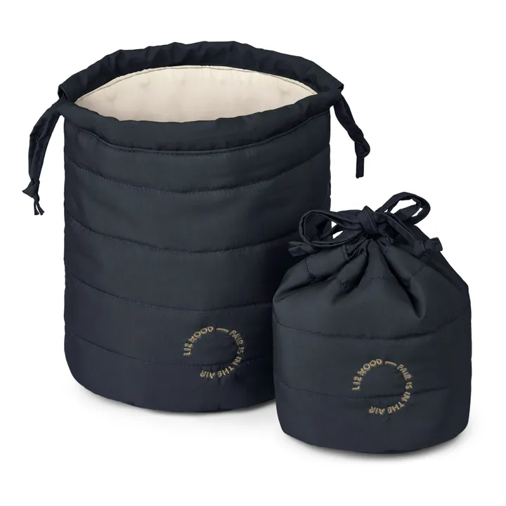 Liewood Pochettes de rangement Luan - Set de 2 | Bleu marine