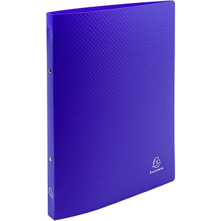 Classeur 2 anneaux plastifié Exacompta Opak A4 - Dos 2 cm couleurs assorties