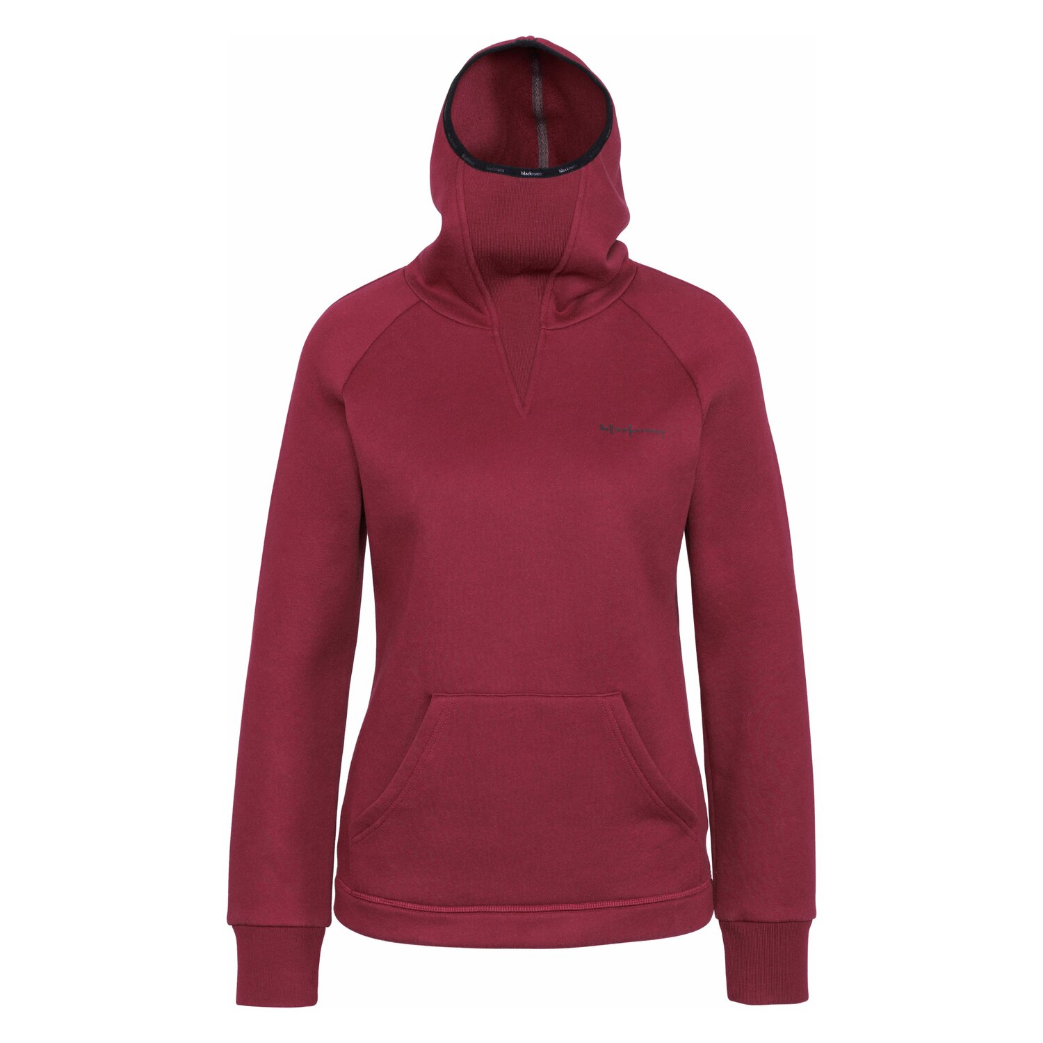 black forest Sweathoodie mit hohem Kragen  - dark berry