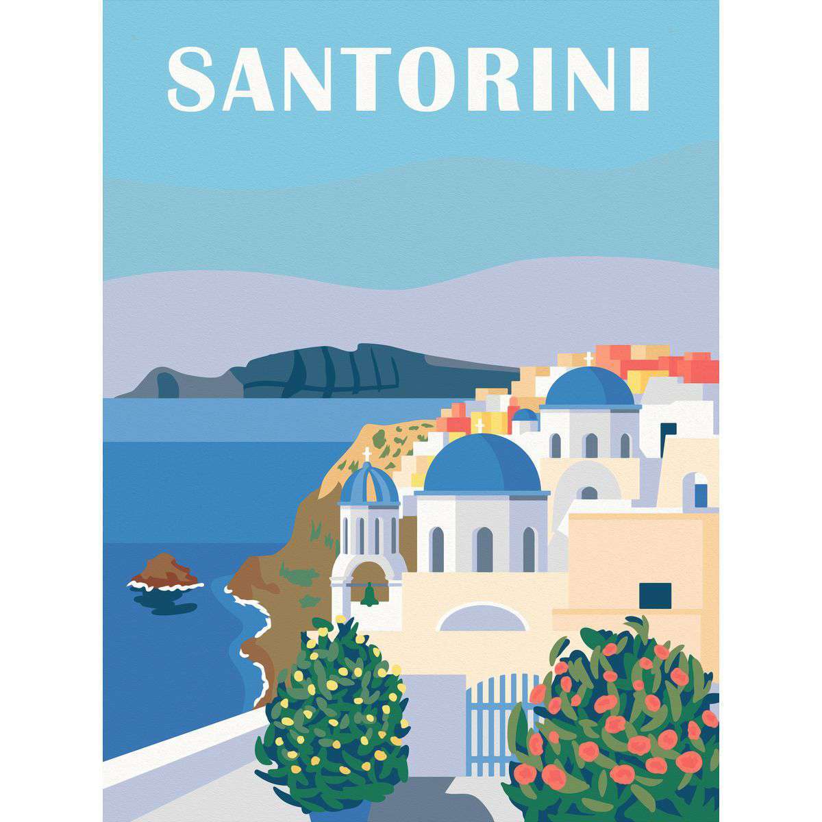 Ravensburger Spiel Leinwand Farbenfrohes Santorini