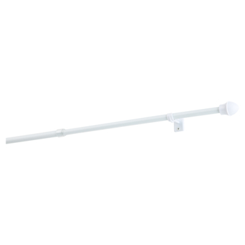 Uitschuifbare caferod wit complete set 50-75 cm