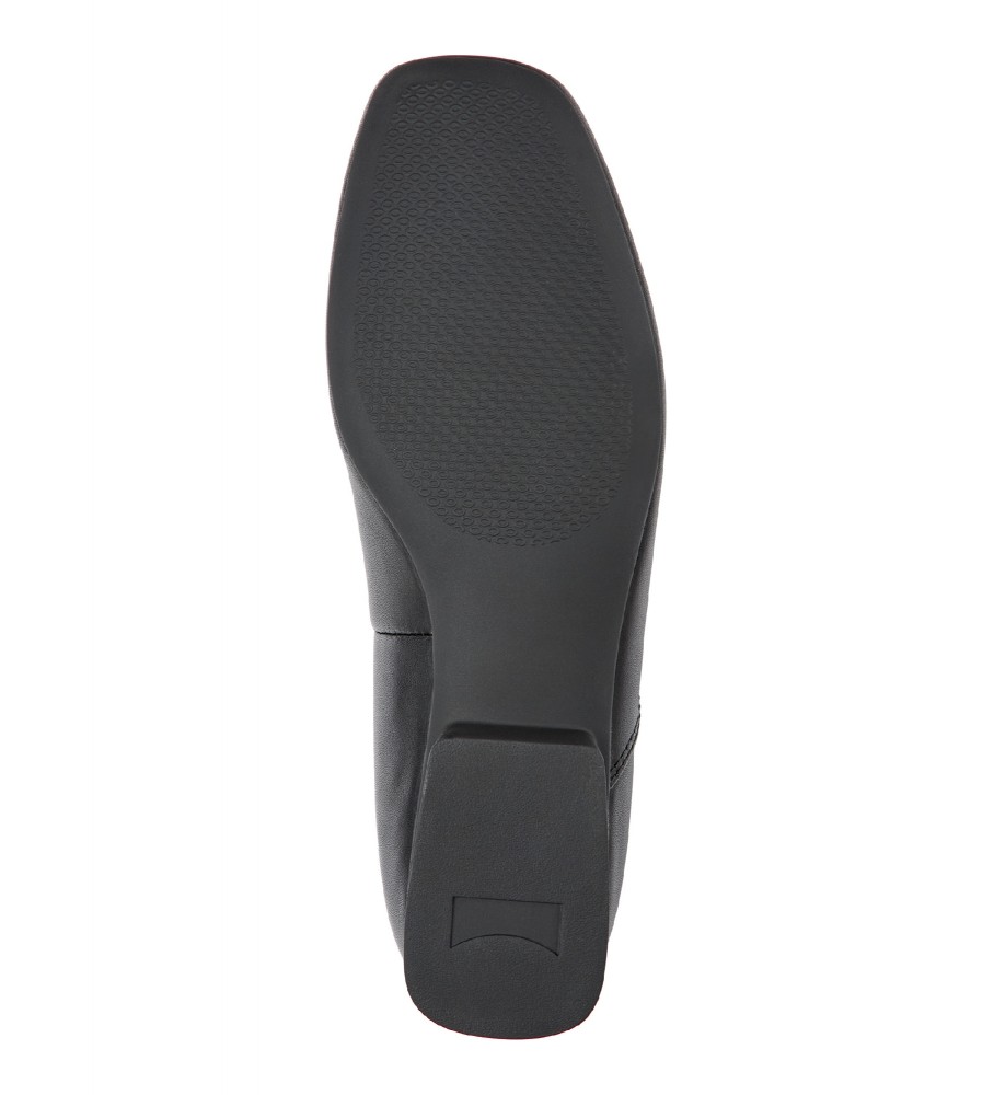Sapatilhas de Ballet Camper Myra em Couro Preto