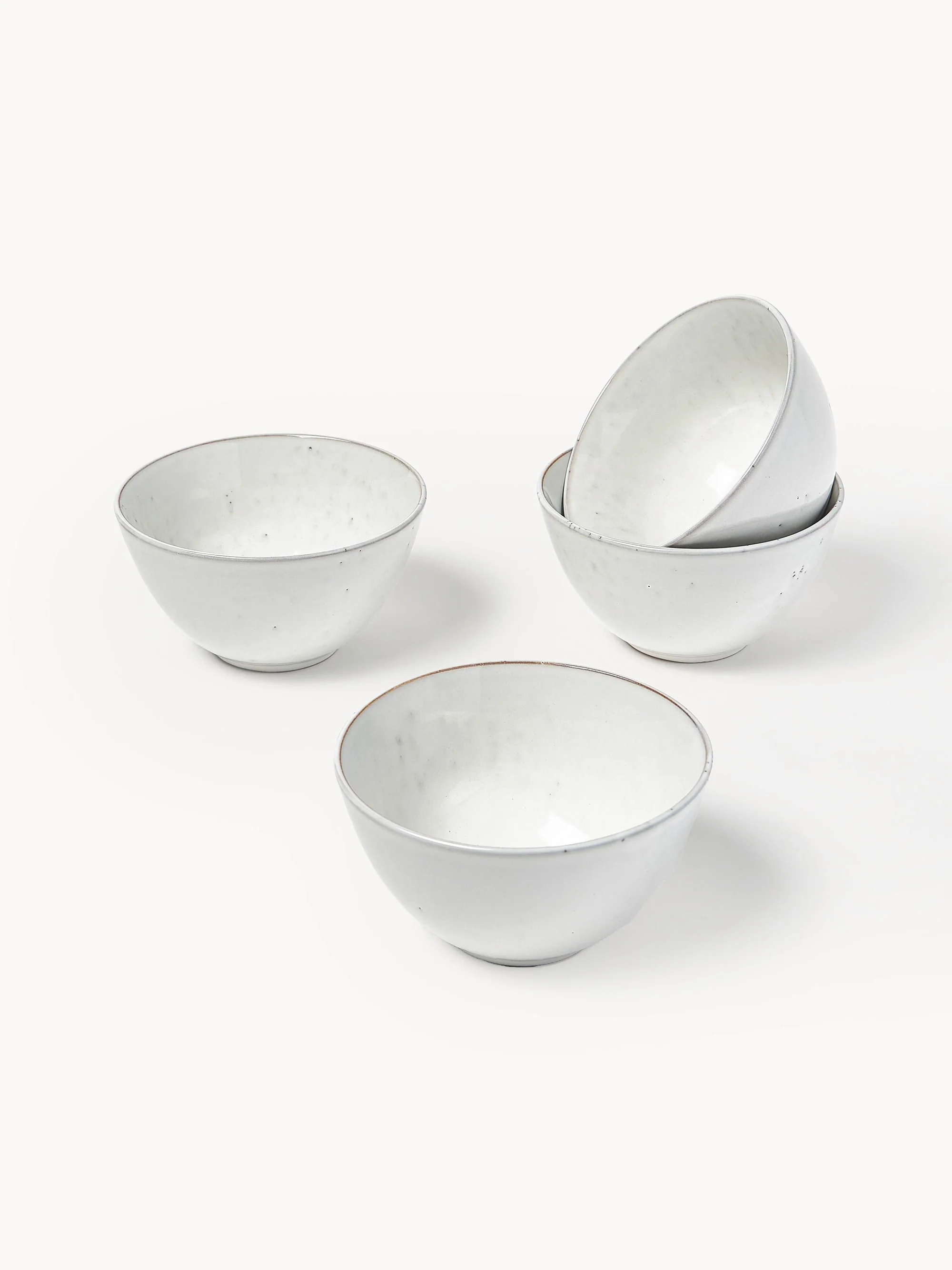 Handgemaakte ontbijtset Nordic Sand, 4 personen (12-delig)