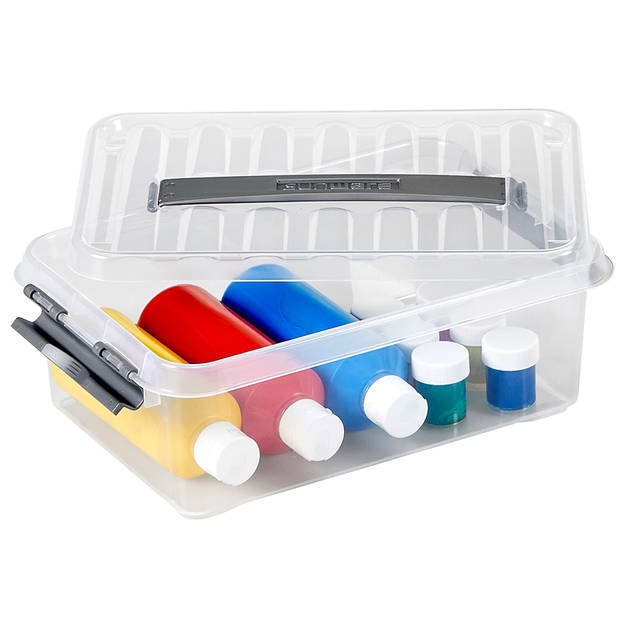 Q-line opbergbox 4L transparant metaal