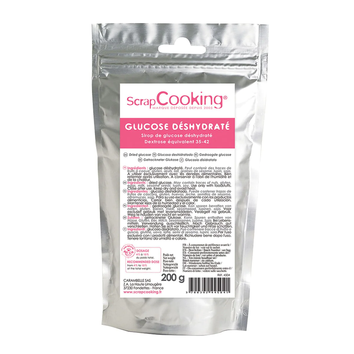 Glucose déshydraté 200 g Scrapcooking