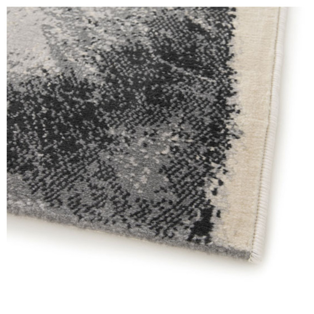 Tapis chambre d'enfant - chat senka - gris et beige - 120 x 170 cm