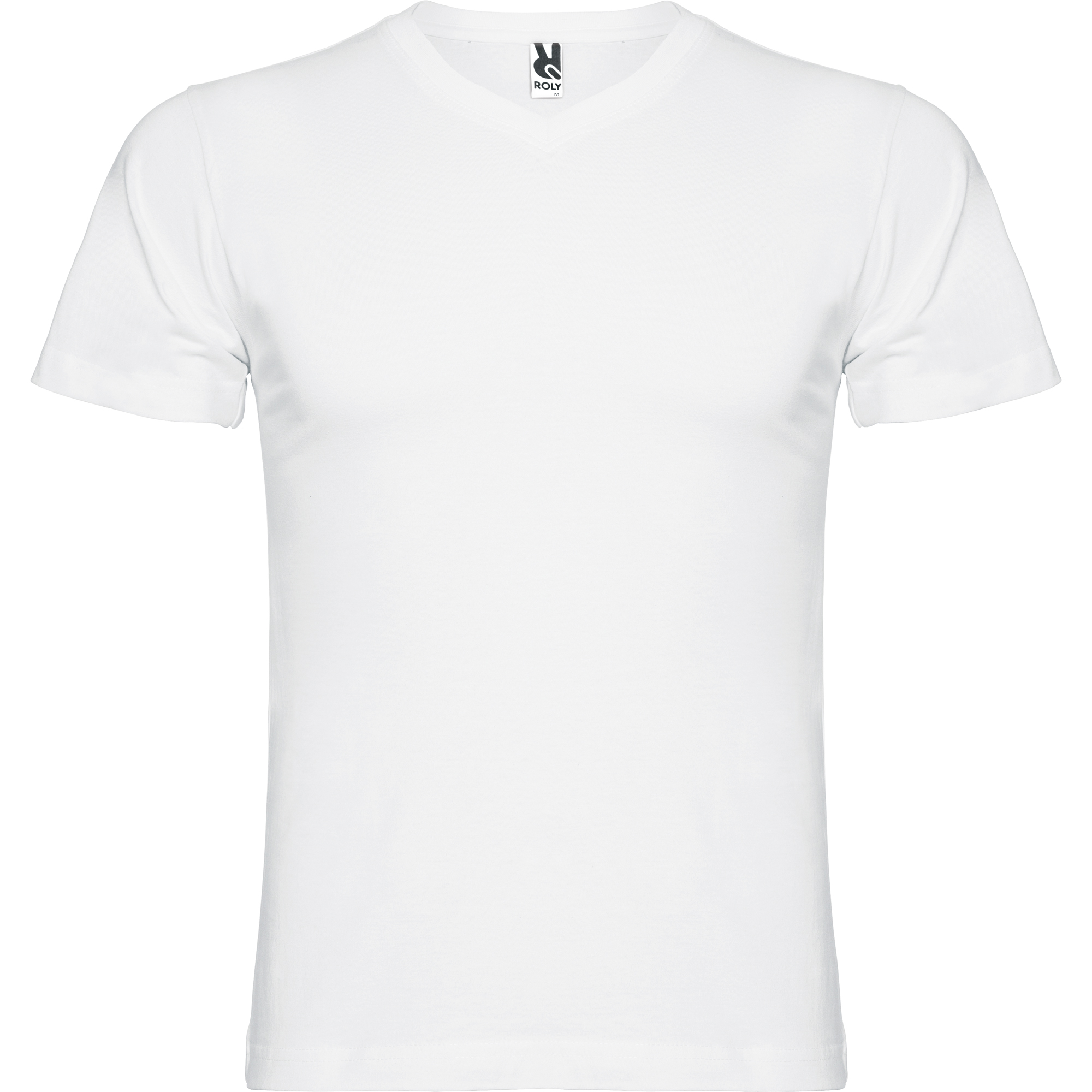 Roly CA6503 - T-shirt Col V Double Épaisseur en Coton