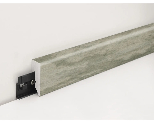 SKANDOR PVC plint KU048L Nimbus beige FOFA850 15 x 38,5 x 2400 mm