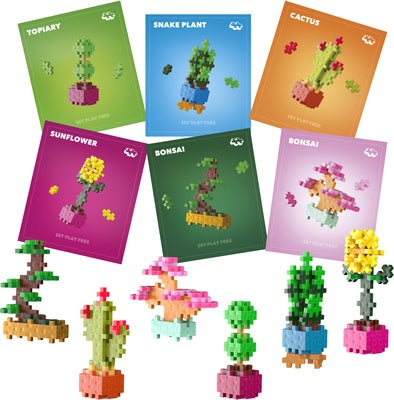 Plus-Plus Plant Bundle Byggesett 6-Pakk