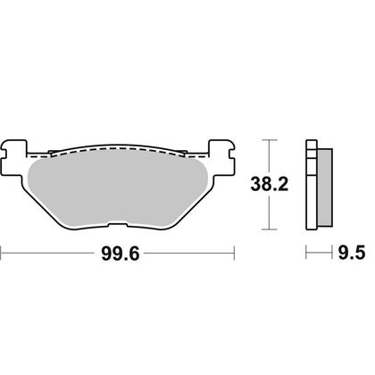 Plaquettes de freins SBS 769LS Sinter Métal Fritté arrière