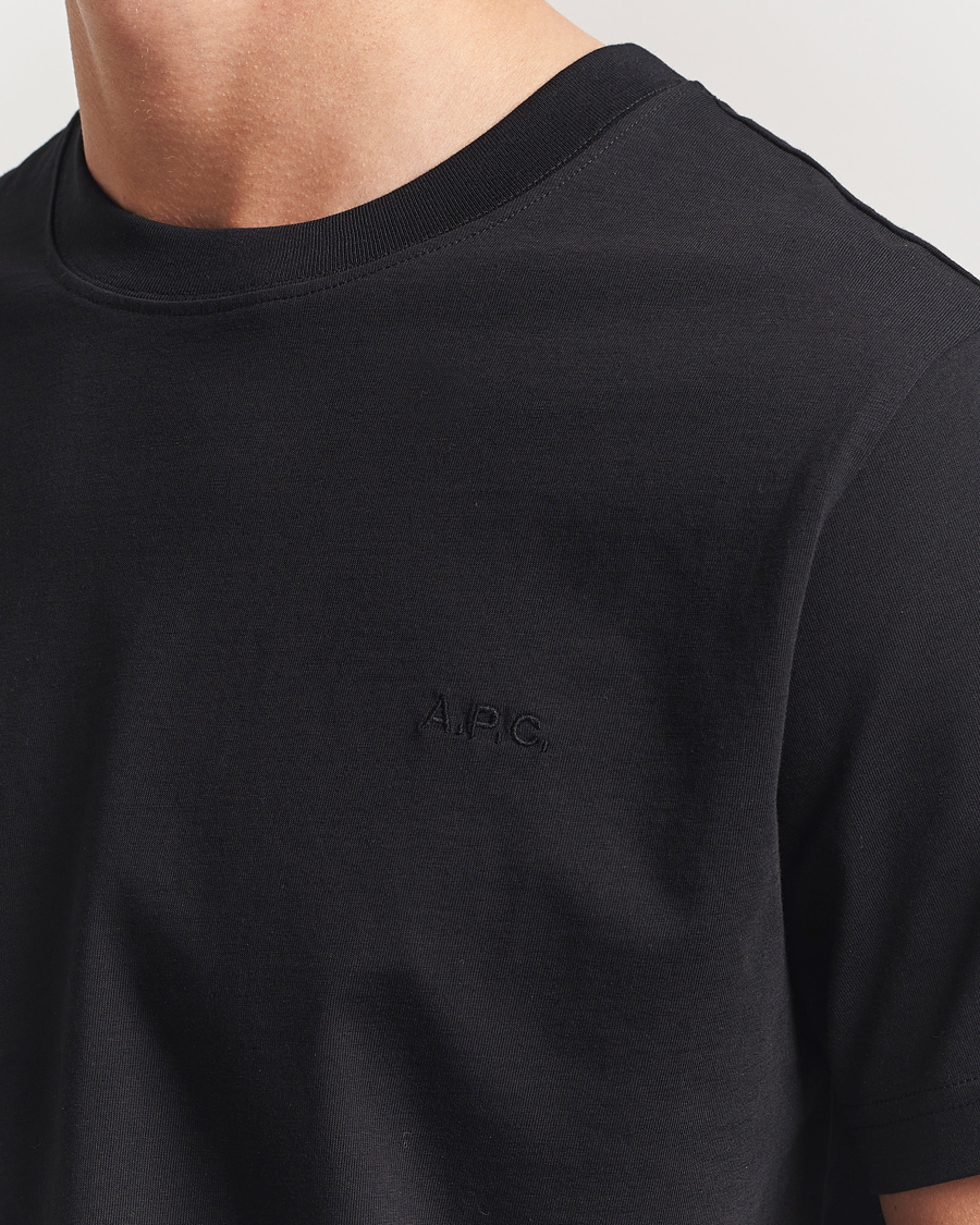 A.P.C. Embroidered APC T-Shirt Black