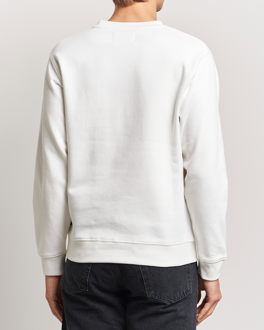 Replay Tonal Logo Crew Neck Sweatshirt Off White