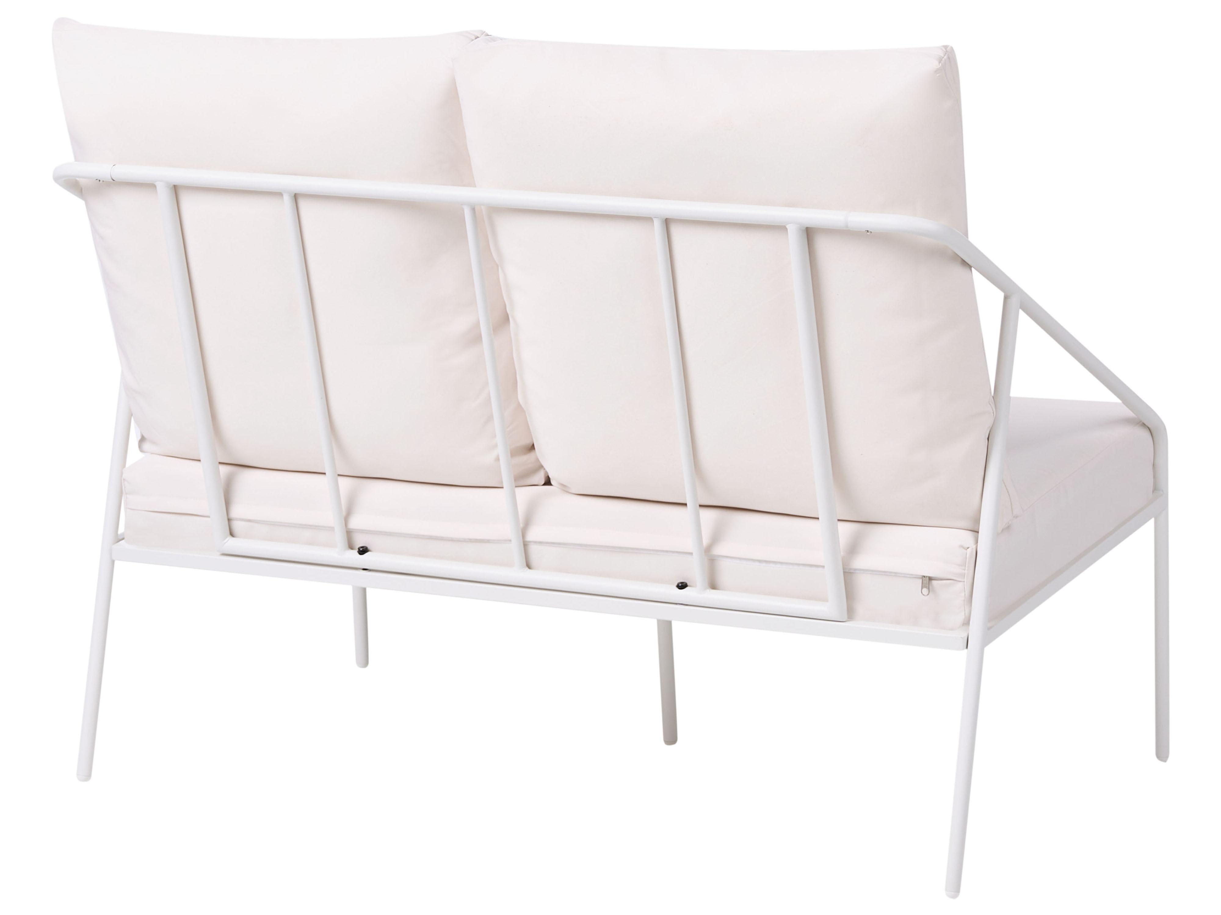 Loungeset met tafel 4-zits USTICA Metaal Wit