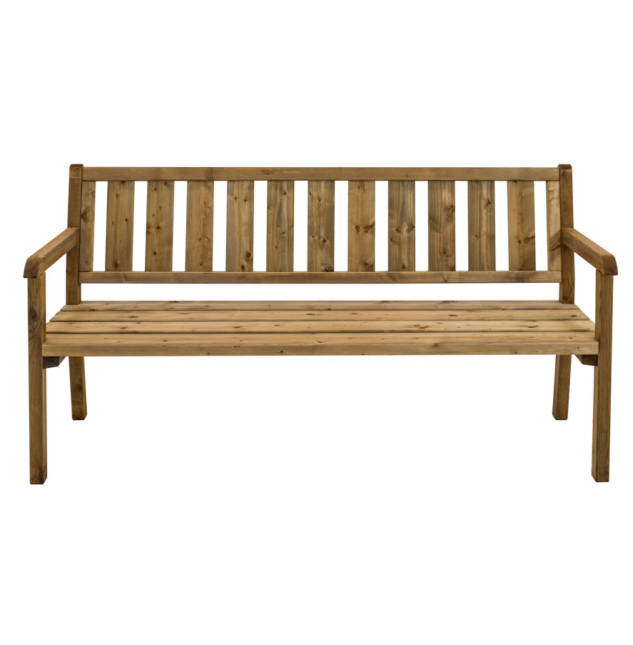 Charlotte banc de jardin en bois 170 cm - marron