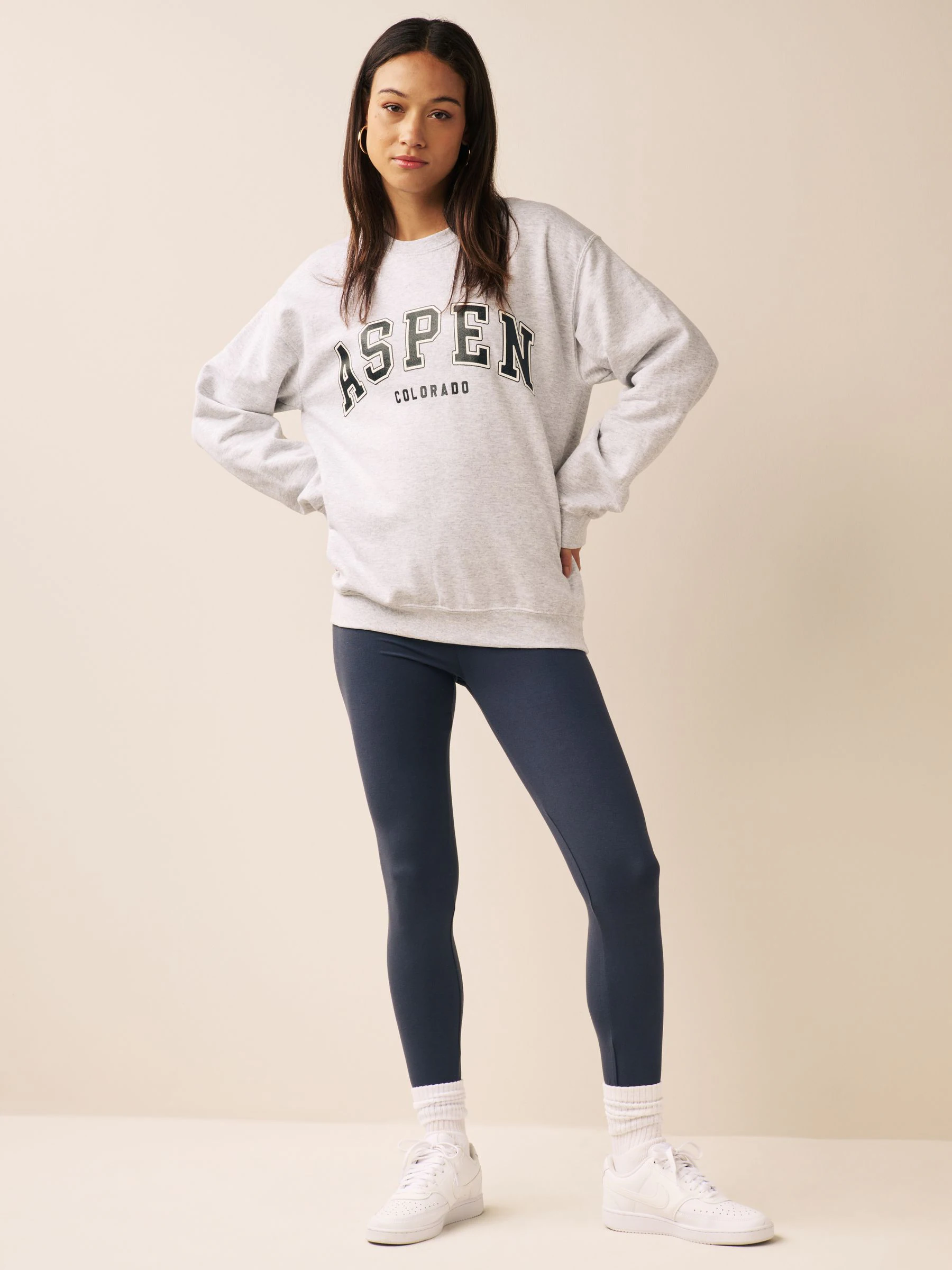 Leisteen grijs - Lange legging