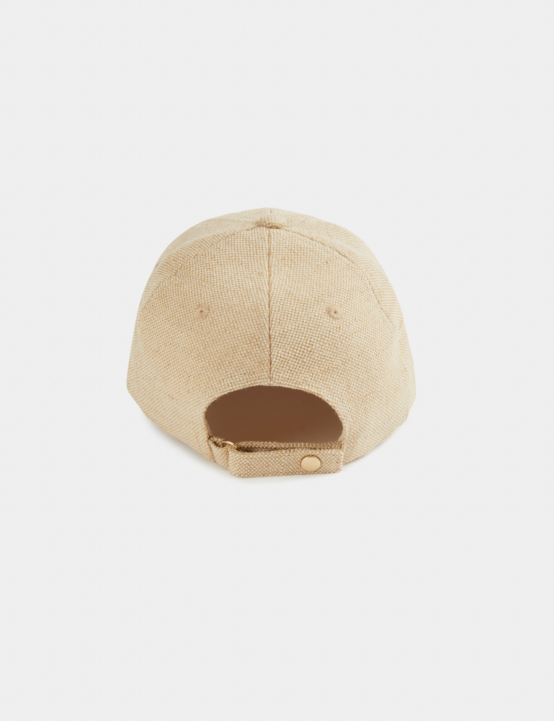 Casquette M aspect tressé beige femme - beige