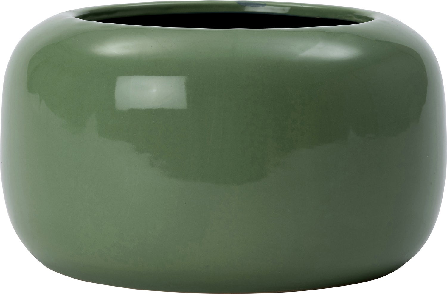 Intratuin bloempot Noelle groen D 24,5 H 14 cm