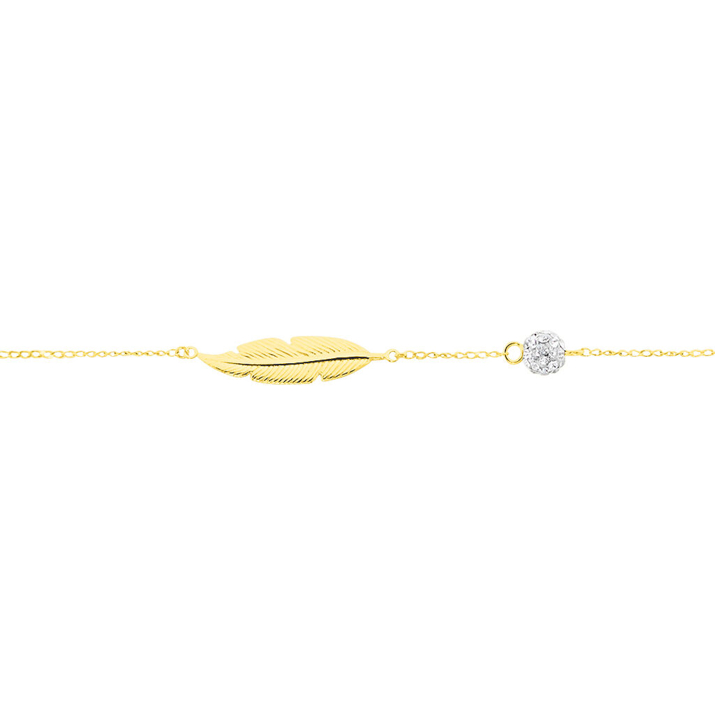 Bracelet Powoo Or Jaune Strass