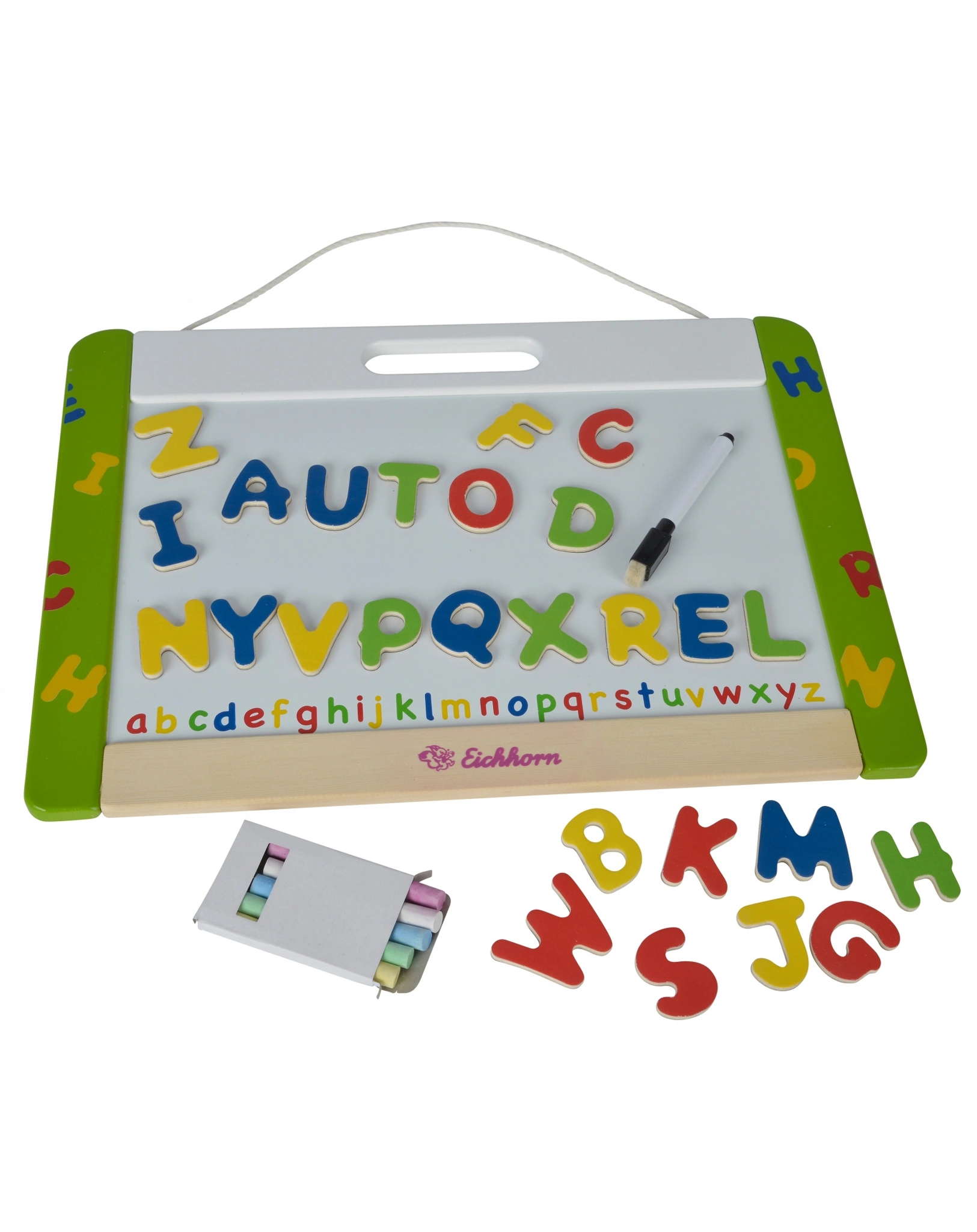 Magnettafel BUCHSTABEN zum Aufhängen 33-teilig in bunt