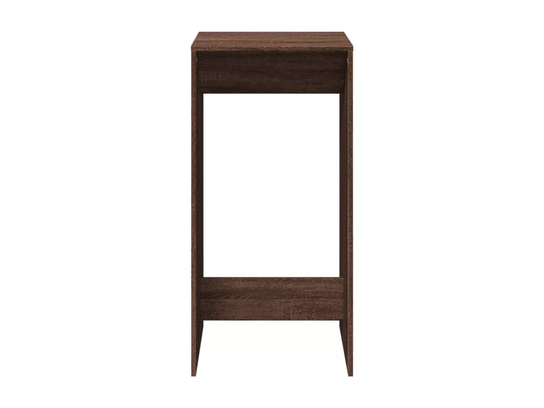 Table de bar chêne marron 51x50x103,5 cm bois d'ingénierie