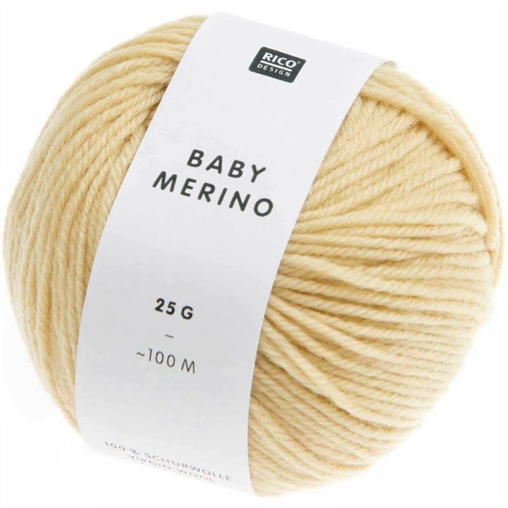 Pelote laine mérinos 100 m - vanille
