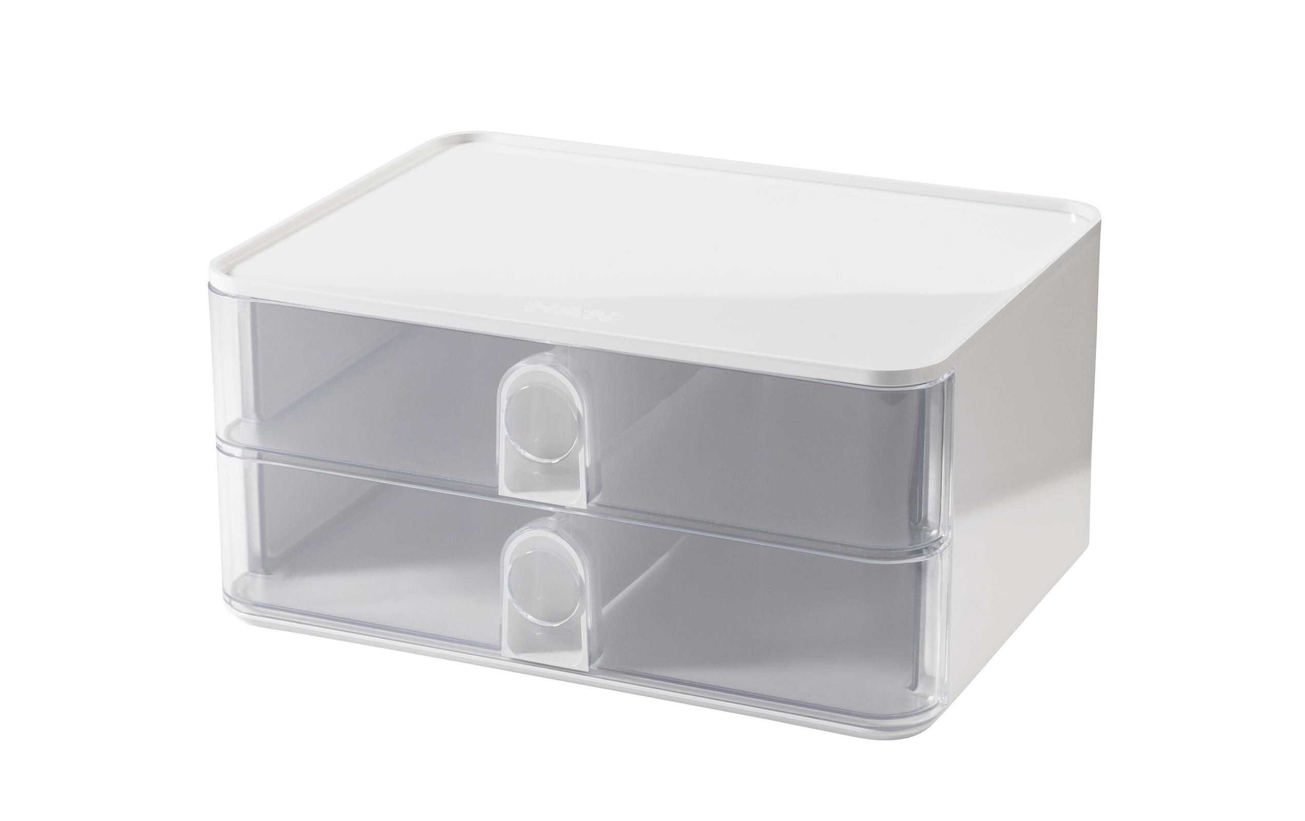 Schubladenbox Allison Smart-Box Plus 2 Schubladen, GrauSchubladenbox stapelbar mit 2 Schubladen