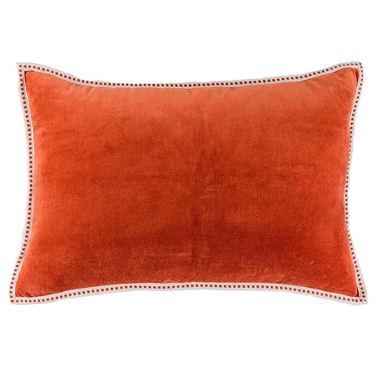 Febronie Housse de coussin velours Ella terracotta