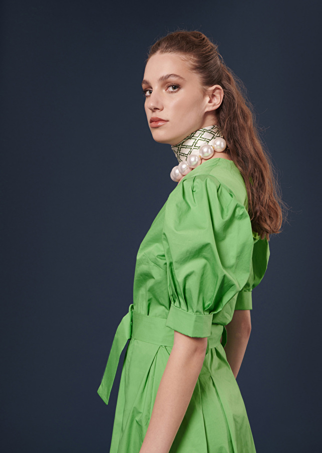 Robe Ranyaverte en popeline