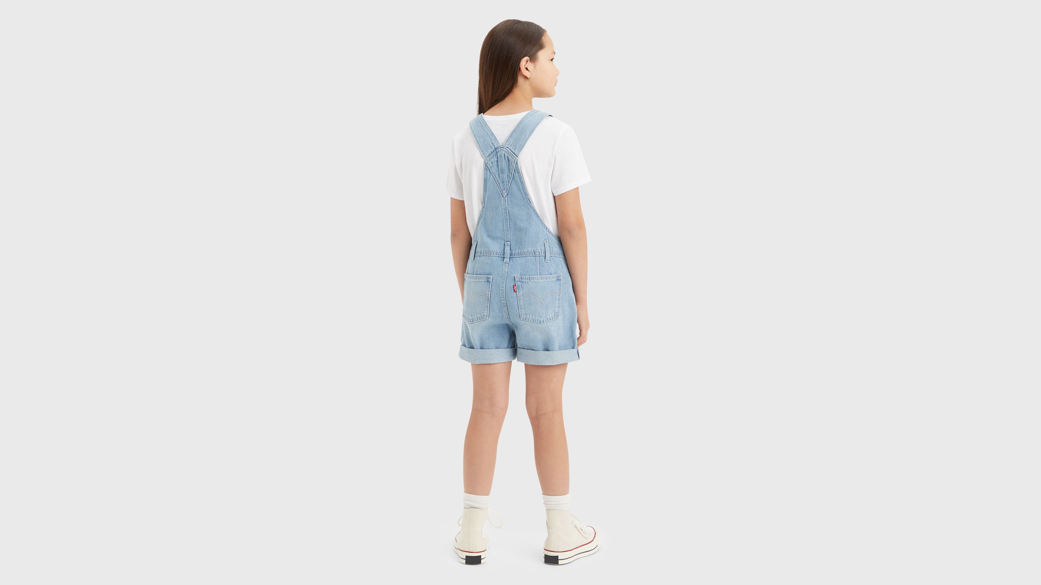 Ado salopette short classique - Clear Skies - Bleu
