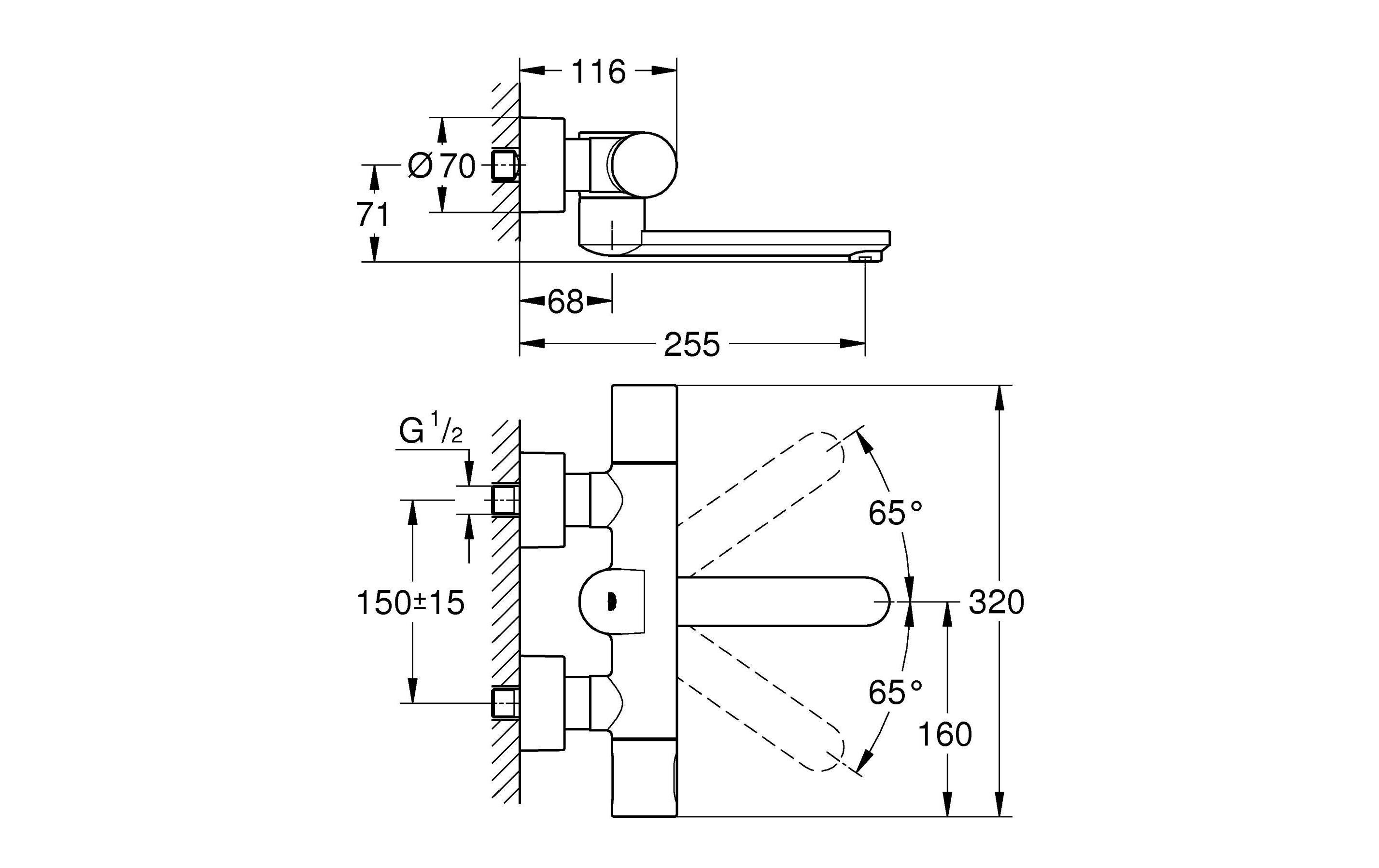 Elektronische Armatur Eurosmart 1/2