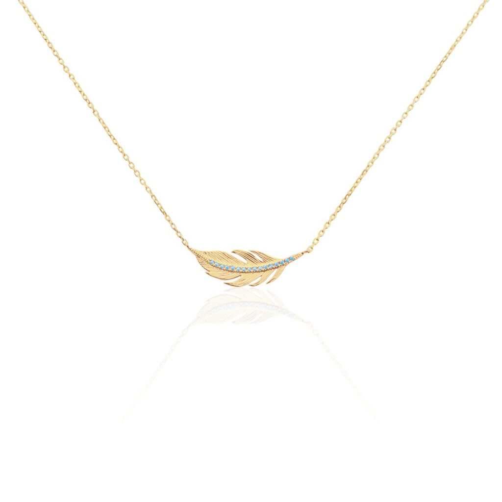 Collier Plaqué Or Raynal Pierres Artificielles