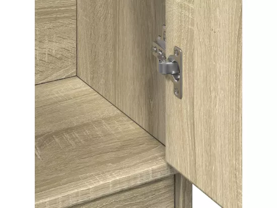 Armoire d'évier chêne sonoma 63x29x55 cm bois d'ingénierie