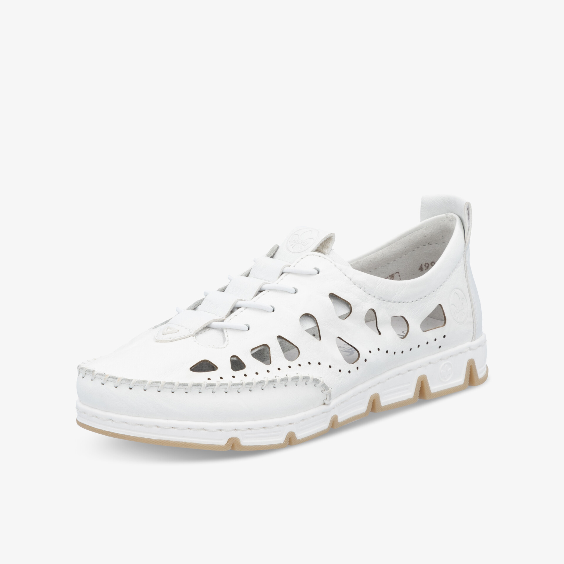 rieker Damen Slipper weiß
