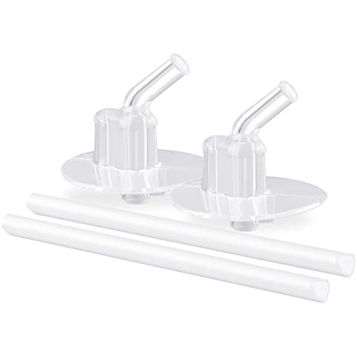 Conjunto de canudos de substitui&ccedil;&atilde;o para Foogo THRF401RS6 F401 Thermos Funtainer, 2 pacotes, tamanho &uacute;nico, transparente